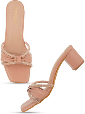 Dressberry Women Heels(Pink , 4)