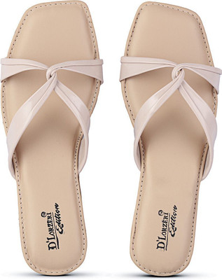 DLORZERI Women Flats(Beige , 7)