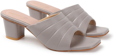 Dressberry Women Heels(Grey , 5)