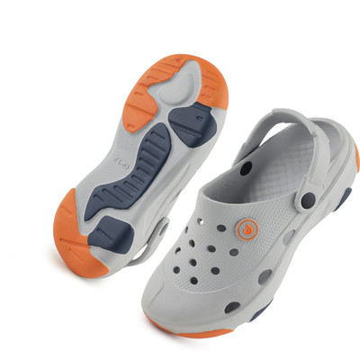 EVOK Doctor|Ultra Super Soft|Adjustable|Comfortable|Lightweight|Stylish Men Clogs(Grey , 10)