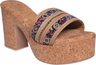 HAUTE WALK Women Heels(Multicolor , 7)