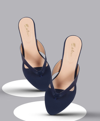 Picktoes SC-R-375 Lightweight Comfort Summer Trendy Premium Stylish Party disigin Women Heels(Blue , 4)