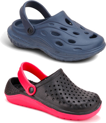 World Wear Footwear Men Sandals(Blue, Red , 6)