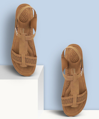 Bata Women Flats(Tan , 5)