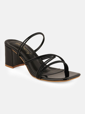 Dressberry Women Heels(Black , 8)