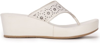 HUSH PUPPIES Women Wedges(White , 4)