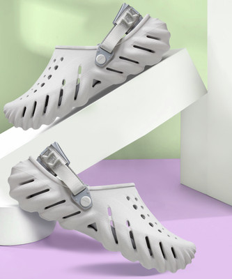 CROCS Echo Men Clogs(Grey , 10 UK/India)