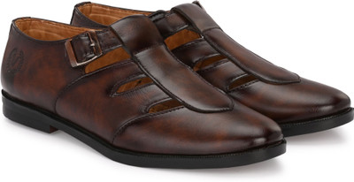 Vellinto Men Sandals(Brown , 10)