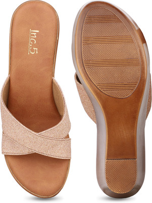 Inc.5 Party Wear Solid Round Toe Mules Women Heels(Pink , 6)