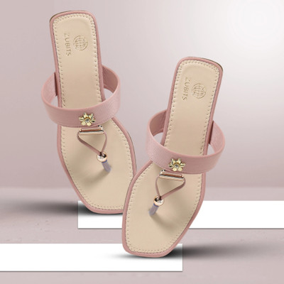 Zubits Women Wedges(Pink , 7)