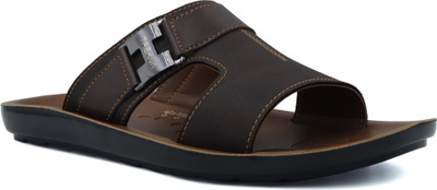 TREKIVA Men Premium Sandal Trendy Comfortable Flexible & Durable, Anti-Skid| TPG-3035 Slippers(Brown , 10)