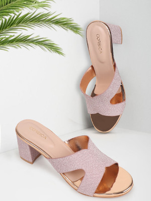 CORSICA Women Heels(Orange , 4)