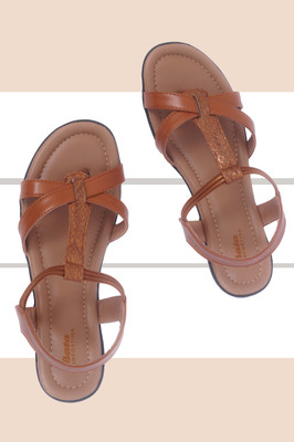 Bata Women Flats(Brown , 8)