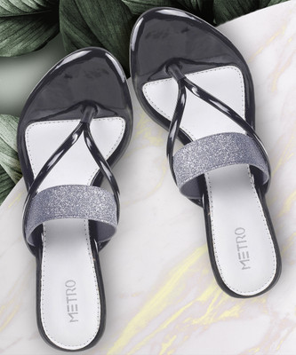METRO Women Heels(Black , 4)