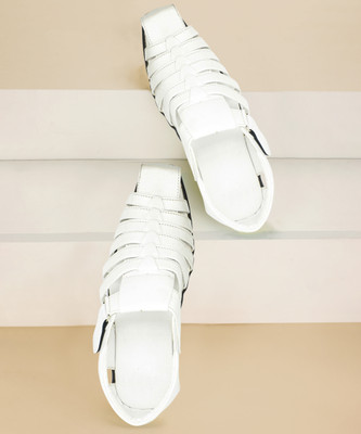 IndiForce Men Sandals(White , 9)