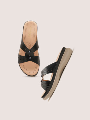 Dressberry Women Flats(Black , 6)