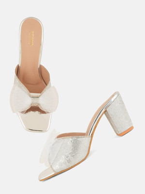 ANOUK Women Heels(Gold , 4)