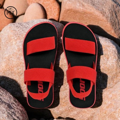 metax Men Sandals(Red , 7)