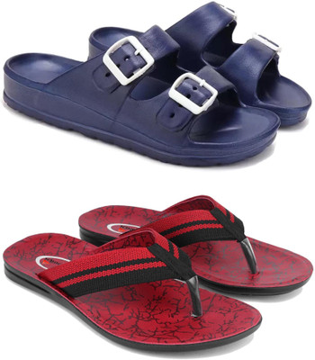 DRACKFOOT Men Slides(Red , 6)