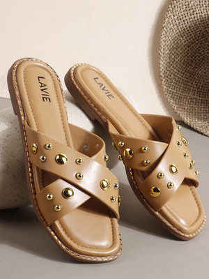 LAVIE Women Flats(Beige , 5)