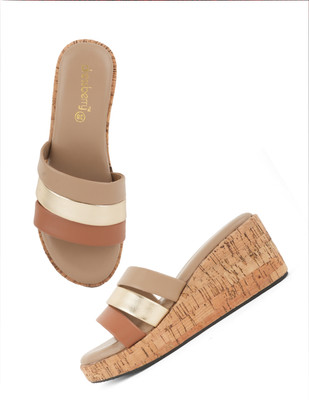 Dressberry Women Heels(Beige , 3)