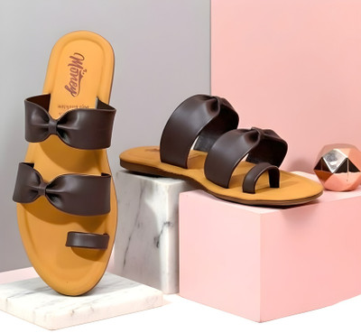 Mr Money Women Flats(Brown , 6)