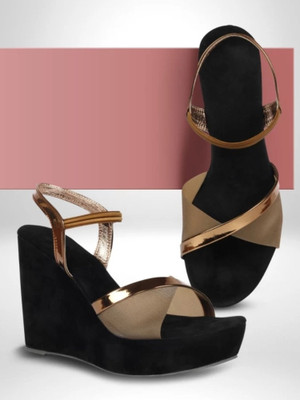 EASYLINE Women Wedges(Copper , 6)
