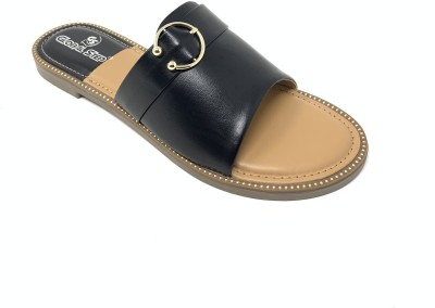 GLOBAL STEP Women Flats(Black , 7)