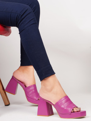jm looks Women Heels(Pink , 7)