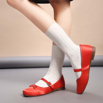 jm looks Women Flats(Red , 2)