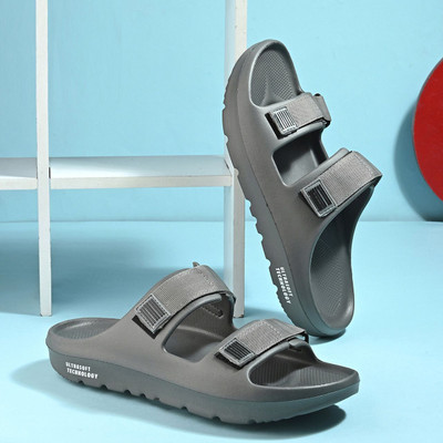 ATHREE Men Sports Sandals(Grey , 6)