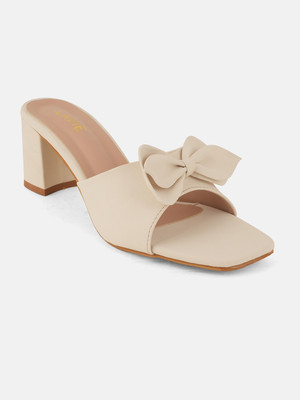 LAVIE Women Heels(Off White , 8)
