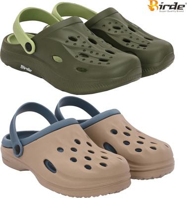 Birde Men Sandals(Olive, Brown , 8)