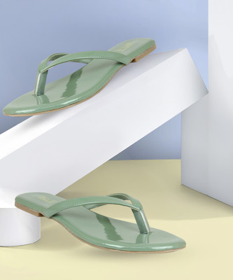 Inc.5 Women Flats(Green , 6)