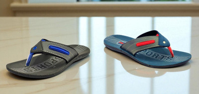 Classica Men Sandals(Black, Blue, Red , 6)