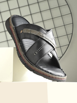 OVERDRIVE Men Sandals(Black , 11)