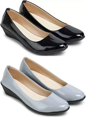 SHIPEE Women Bellies(Black , 7)