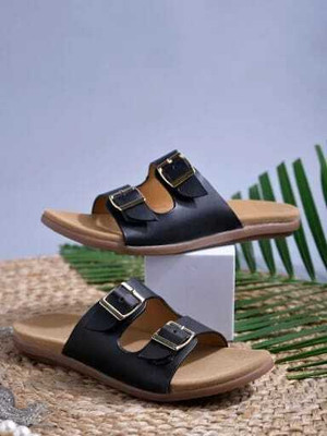 R N COLLECTION Women Flats(Black , 8)