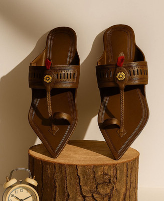 Kolhapuri Men Sandals(Brown , 10)