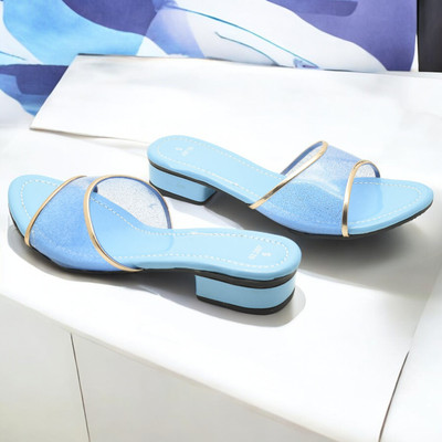 IndiForce Women Heels(Blue , 4)