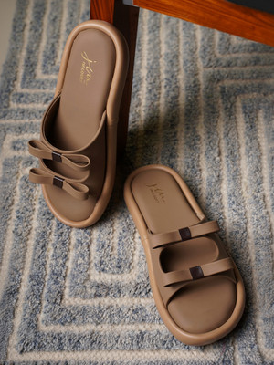 jm looks Women Flats(Beige , 7)