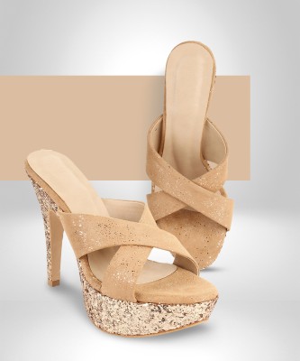 Shezone Women Beige Heels