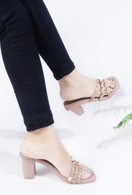 SELFIEE Women Beige Heels