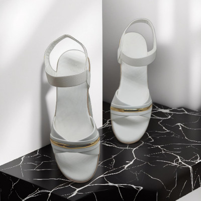 Dream Makers Women Heels(White , 7)