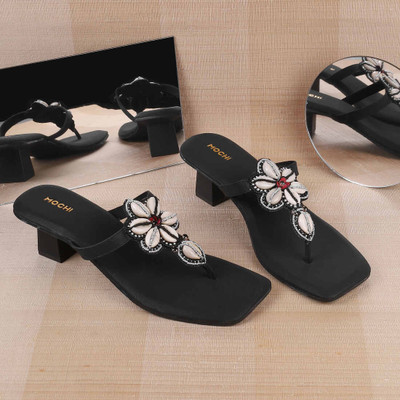 MOCHI Women Heels(Black , 3)