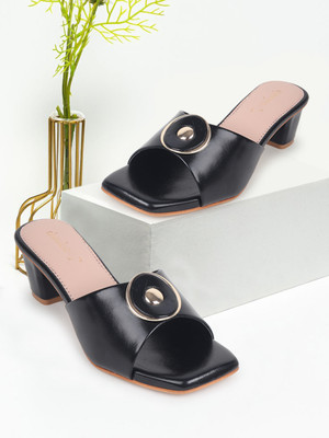 Dressberry Women Heels(Black , 8)