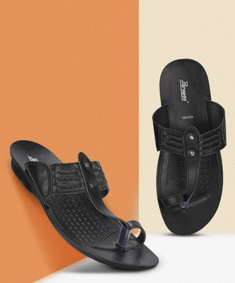 Paragon PUK2230G Men's Slip-on Black Sandals for Men | Comfortable Sole & Durable Men Sandals(Black , 9)