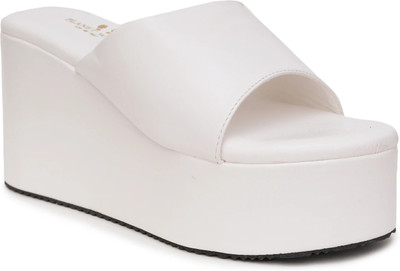 PLANET WALK Heels Sandals Lightweight, Breathable, Comfortable Everyday Cushioned Insole Women Heels(White , 6)