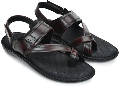 STEPFOX Men Sandals(Maroon , 10)