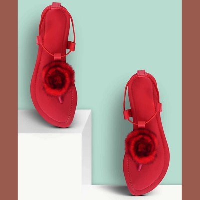 fashion style Women Flats(Red , 4)